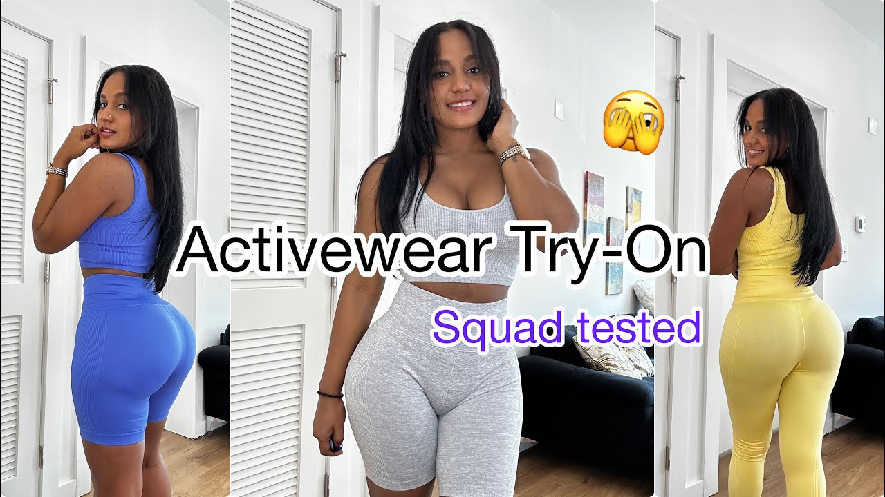 [4K] New Set Activewear Try-On | Sports wear for perfect stretch ...
