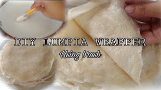 How to make LUMPIA WRAPPER/DIY LUMPIA WRAPPER