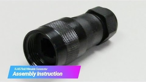 RJ45 Field Wireable Assembly Tutorial