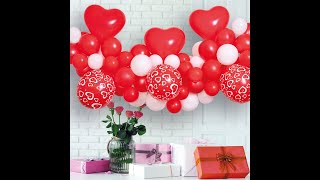 DIY: Romantic Red and Pink Balloon Garland Tutorial | Valentine's Day Decoration Ideas ❤️🎈 screenshot 3