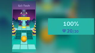Rolling Sky - Sci-Tech (All Gems)