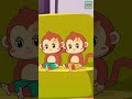No More Monkeys Jumping on the Bed! 🐵🚑 | Nursery Song #shorts