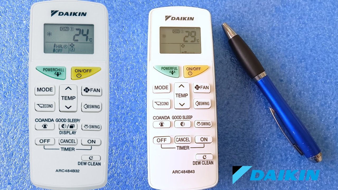 How to use a Daikin air conditioner control unit - YouTube
