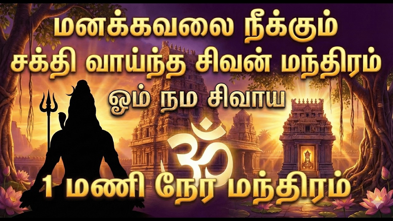 மனக்கவலை நீக்கும் சக்தி வாய்ந்த சிவன் மந்திரம் | ஓம் நம சிவாய