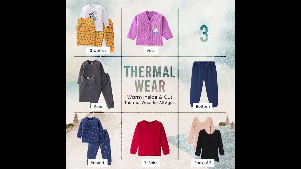 Best Thermal Wear for Kids of all Ages at FirstCry