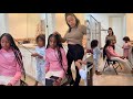 7 &amp; 9 Year Old Helps Me Do Hair | So Funny | Family Of 9