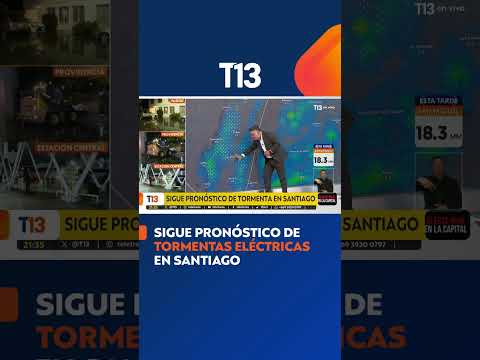 Pronóstico de tormentas eléctricas en Santiago