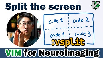 Split screen and use tabs | VIM tutorial for Neuroimaging & Bioinformatics | part 4