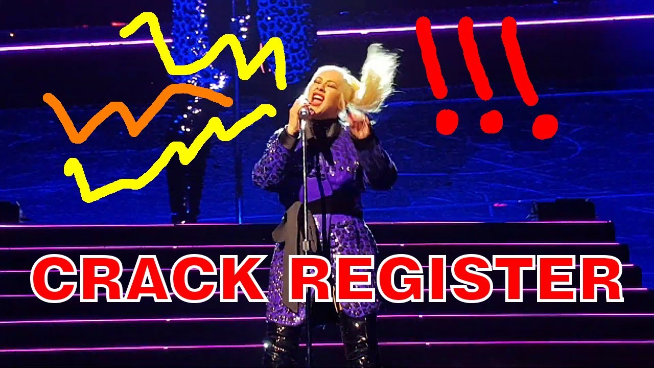 Christina Aguilera - Best CRACK REGISTER Moments! (Part 1)
