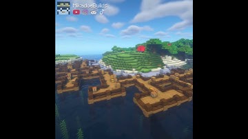 Minecraft Fantasy Docks Build Timelapse - #Shorts