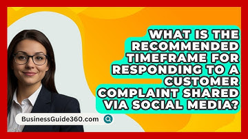 What Is The Recommended Timeframe For Responding To A Customer Complaint Shared Via Social Media?
