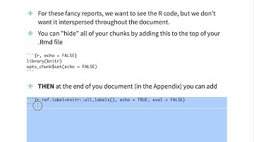 Creating Reports in RMarkdown (Part 1)