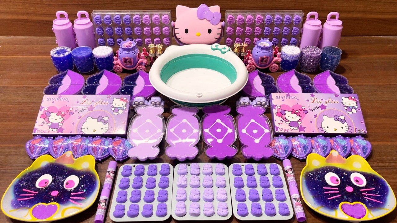 Mixing Eyeshadow Into Clear Slime – Relaxing Glossy ASMR Fun #230