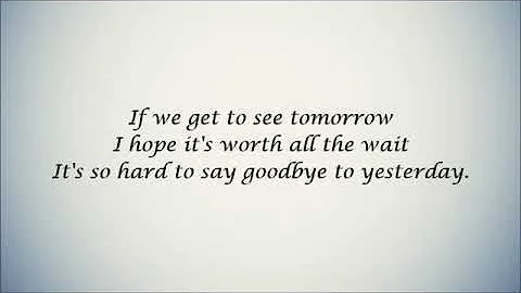 It's So Hard To Say Goodbye To Yesterday Lyrics   Boyz II Men 1