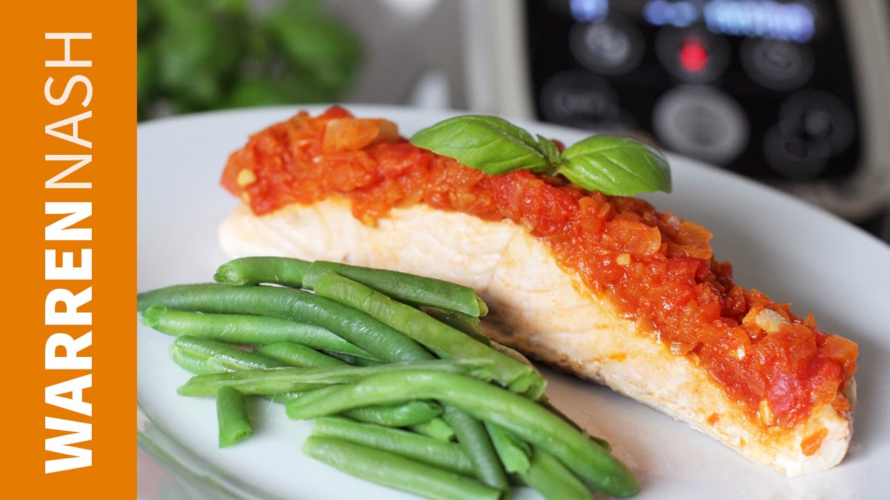 Tefal Cuisine Companion Recipes Tomato & Basil steamed Salmon