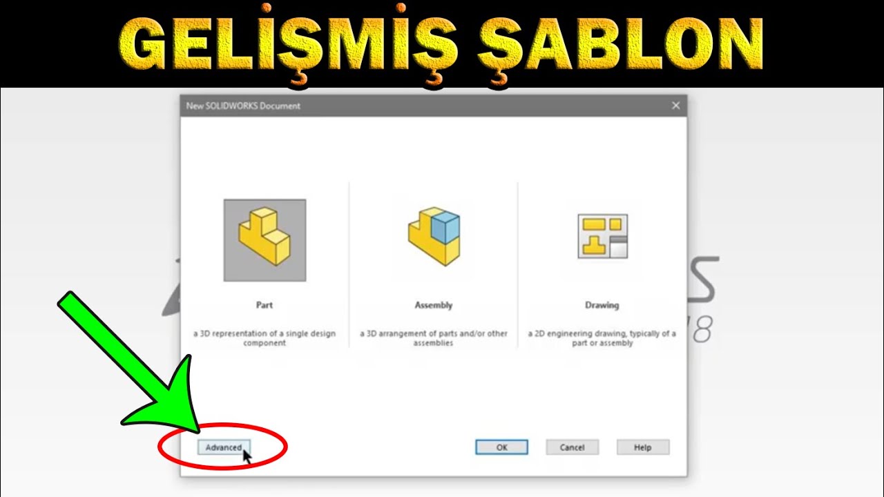 SolidWorks | Gelişmiş Şablon Oluşturmak (inç i mm yapma, düzlem isimleri değiştirme)