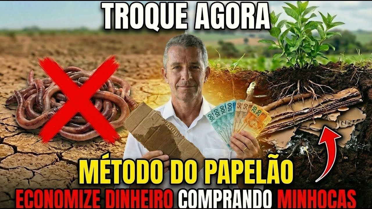 COMO Agricultores FERTILIZAM o Solo SEM Comprar Minhocas Usando PAPELÃO | Sim, É Possível!