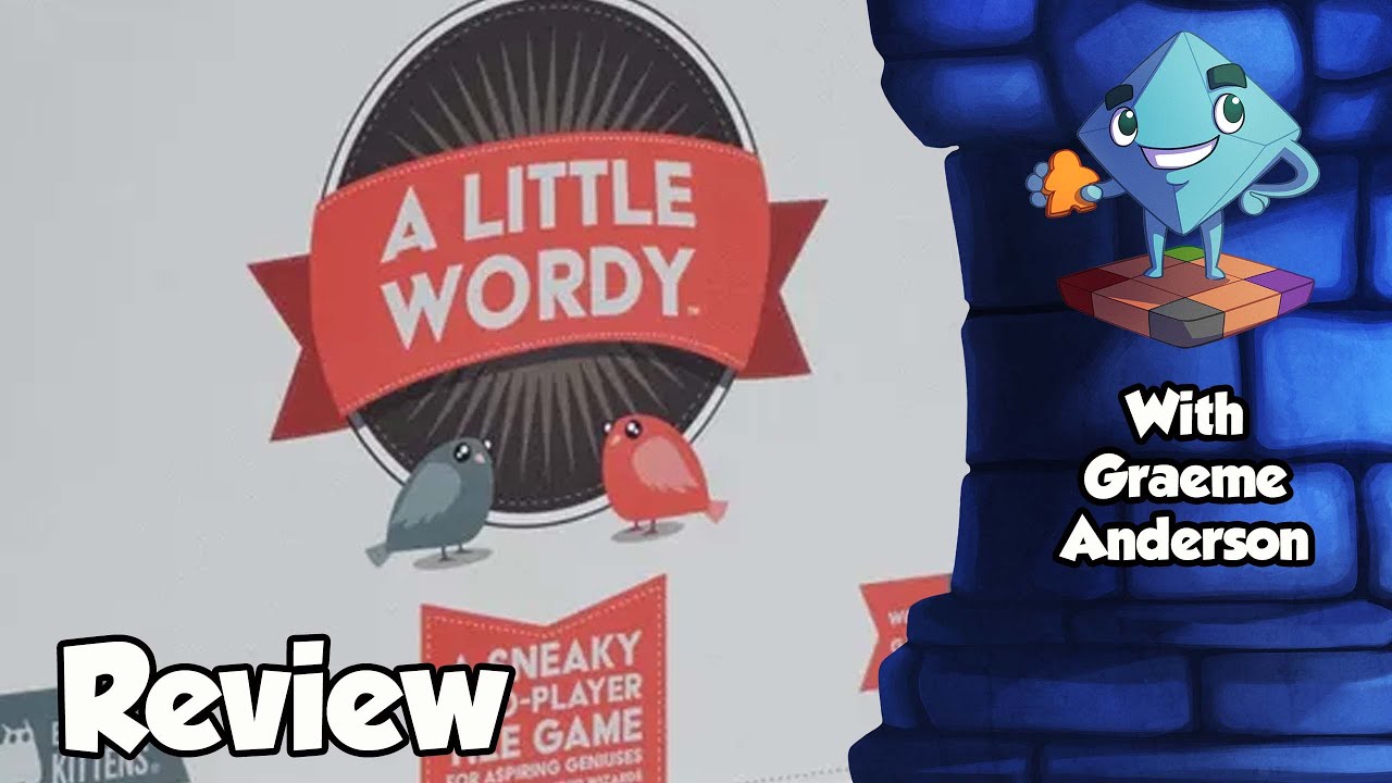 A Little Wordy Review With Graeme Anderson YouTube