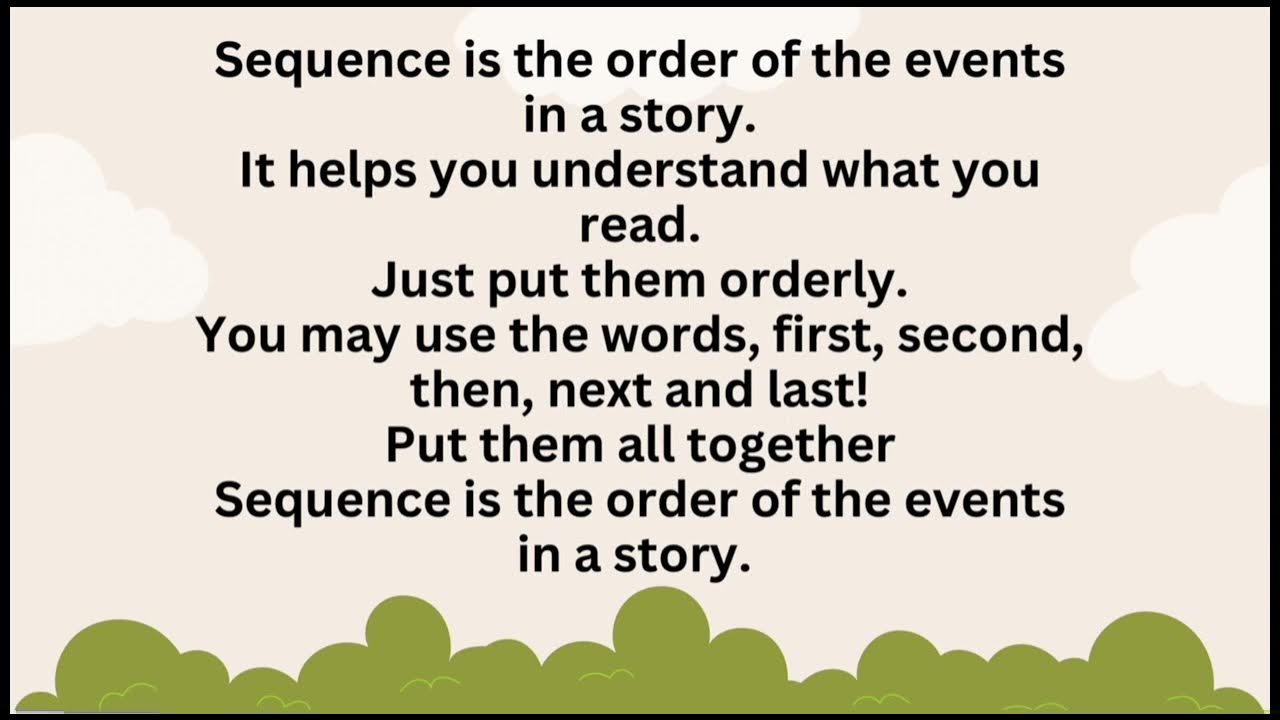 Sequencing Events Song YouTube