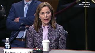 Sen. patrick leahy, d-vt., questioned judge amy coney barrett on oct.
14, the third day of senate judiciary committee’s supreme court
confirmation hearin...