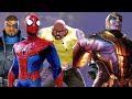 Marvel strike force spiderman and lucky cage clash of enemies marvel avengers spiderman