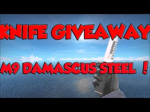 free csgo knife giveaway m9 damascus steel ft skin giveaway open