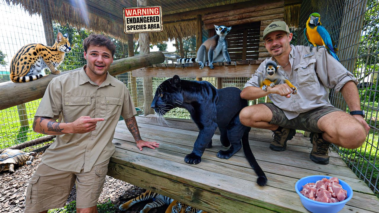 Exploring the MOST DANGEROUS Private Backyard ANIMAL COLLECTION!!
