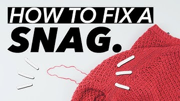 How to Fix a Snag/Pull in Knits! | WITHWENDY