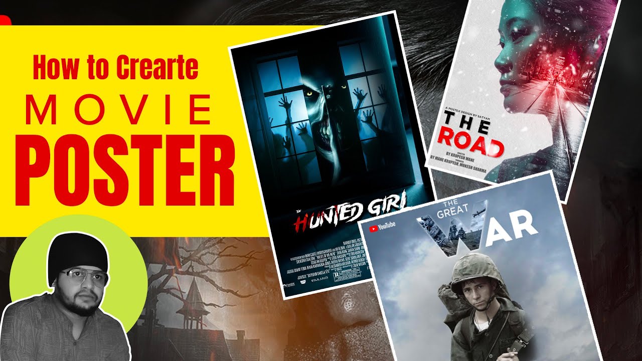 HOLLYWOOD LEVEL Horror Movie Poster Design. graphicdesign 