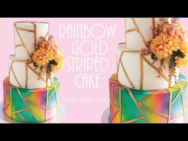 STUNNING Gold Leaf CAKE DECORATING- Rosie's Dessert Spot 