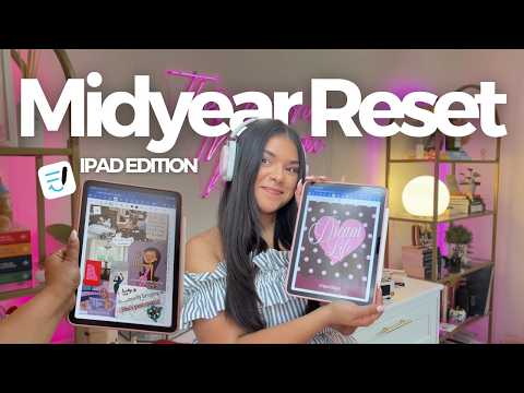 MIDYEAR RESET 🍒 new iPad planner setup 💕