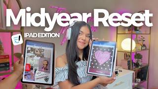 MIDYEAR RESET 🍒 new iPad planner setup 💕