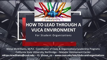VUCA Workshop Series  - Complexity