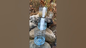Survival Skills! Amazing Dirty Water Purification Filter #survival #camping #lifehacks #skills