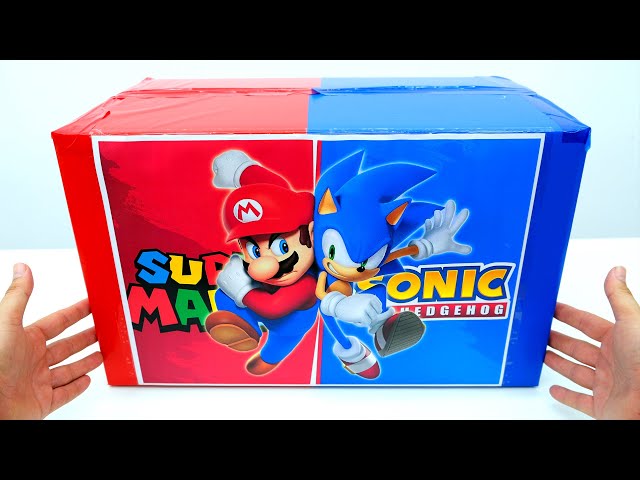 Sonic and Mario Collection Unboxing Review | ASMR Sonic The Hedgehog VS Super Mario class=