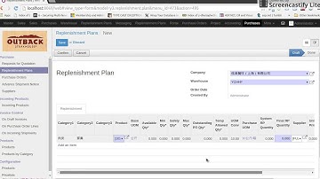 Odoo Screen Alignment Issue