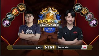 glory vs Surrender | 2021 Hearthstone Grandmasters Asia-Pacific | Decider | Season 2 | Week 2