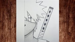 Easy Kakashi Drawing Tutorial | Step by Step Ninja Art for Beginners screenshot 5