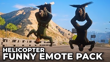HELICOPTER FUNNY EMOTE PACK - FiveM Custom Animations Pack
