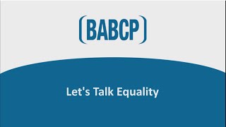BABCP - Let's Talk Equality