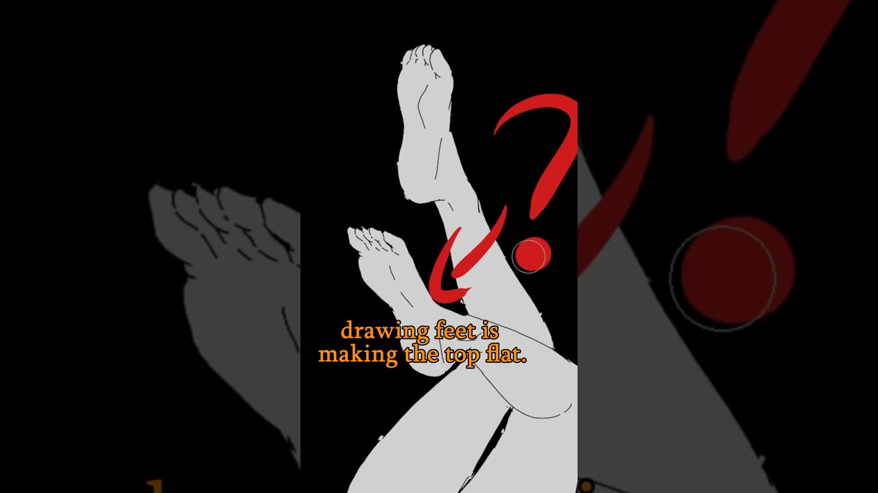 Mistake When Drawing Feet - Quick Art Tips 