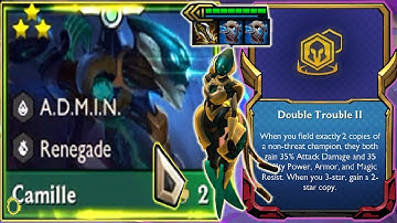 Double Trouble II Build 3 STAR Camille | (Set 8 V12.23 Patch) RANKED TFT