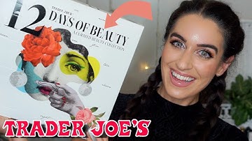 TRADER JOES 12 DAYS OF BEAUTY ADVENT CALENDAR UNBOXING 2022!!!