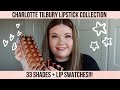 CHARLOTTE TILBURY LIPSTICK COLLECTION - 33 SHADES + LIP SWATCHES!!! | Emma Swann