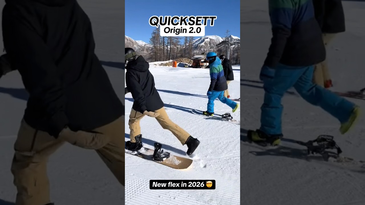 QuickSett ORIGIN 2.0 : The New Flex in 2026 👌🏂 #snowboarding