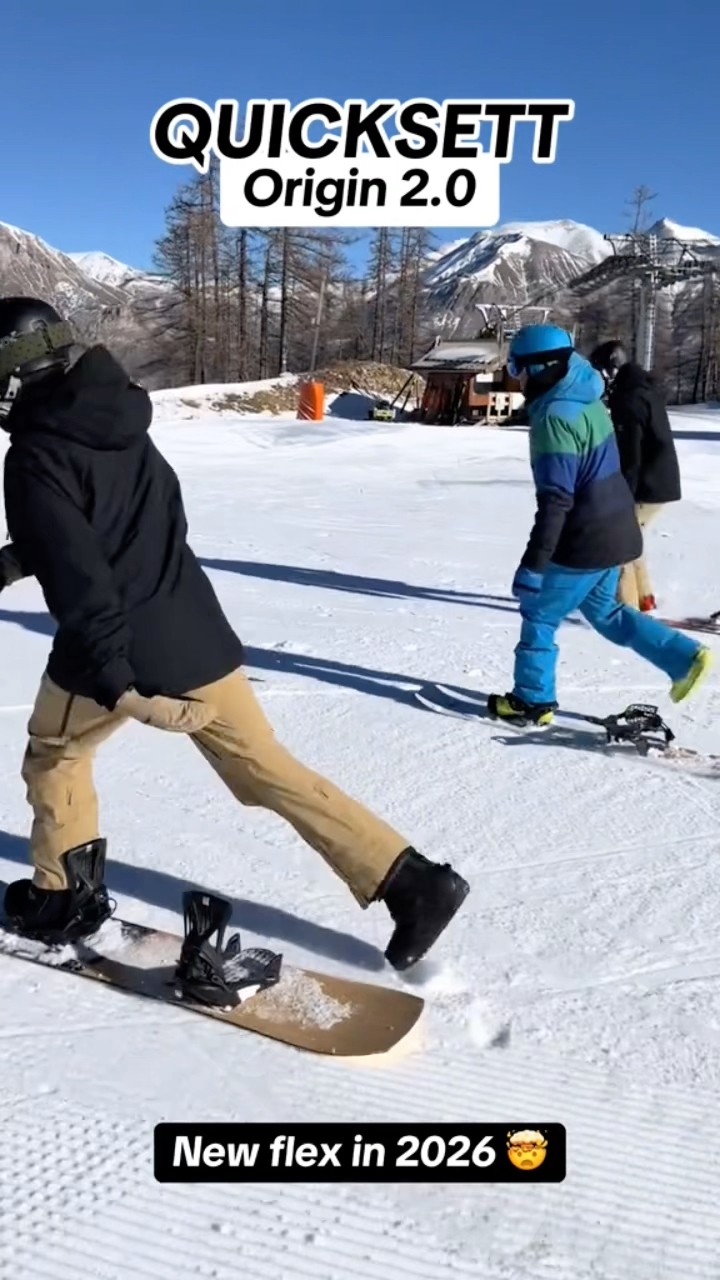QuickSett ORIGIN 2.0 : The New Flex in 2026 👌🏂 #snowboarding