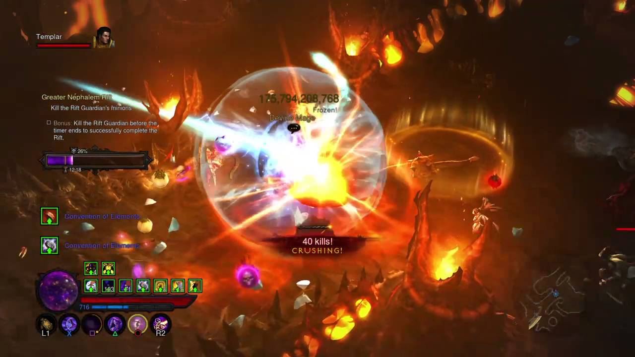 Diablo III: Reaper of Souls – 0P Wizard greater rift 78 paragon 716 vyr rasha