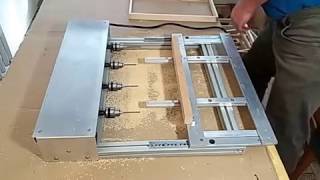 effective beekeeping - frames drilling machine.mp4