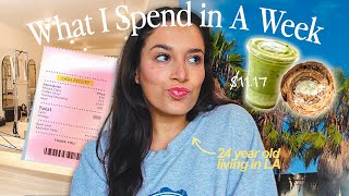 What I Spend in a Week as a 24 year old in LA | *realistic* in a high cost of living city