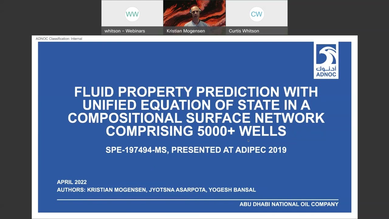 whitson webinar - Fluid Property Prediction with Unified EOS